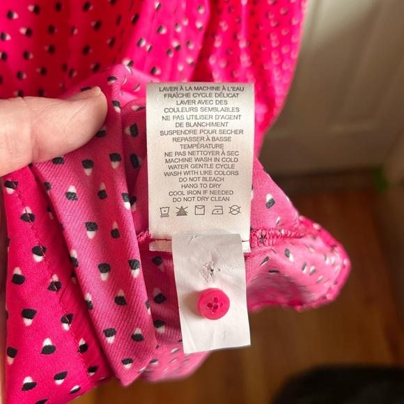 Carolina Belle Pink Ruffled Smocked Blouse-size large - Picture 6 of 6